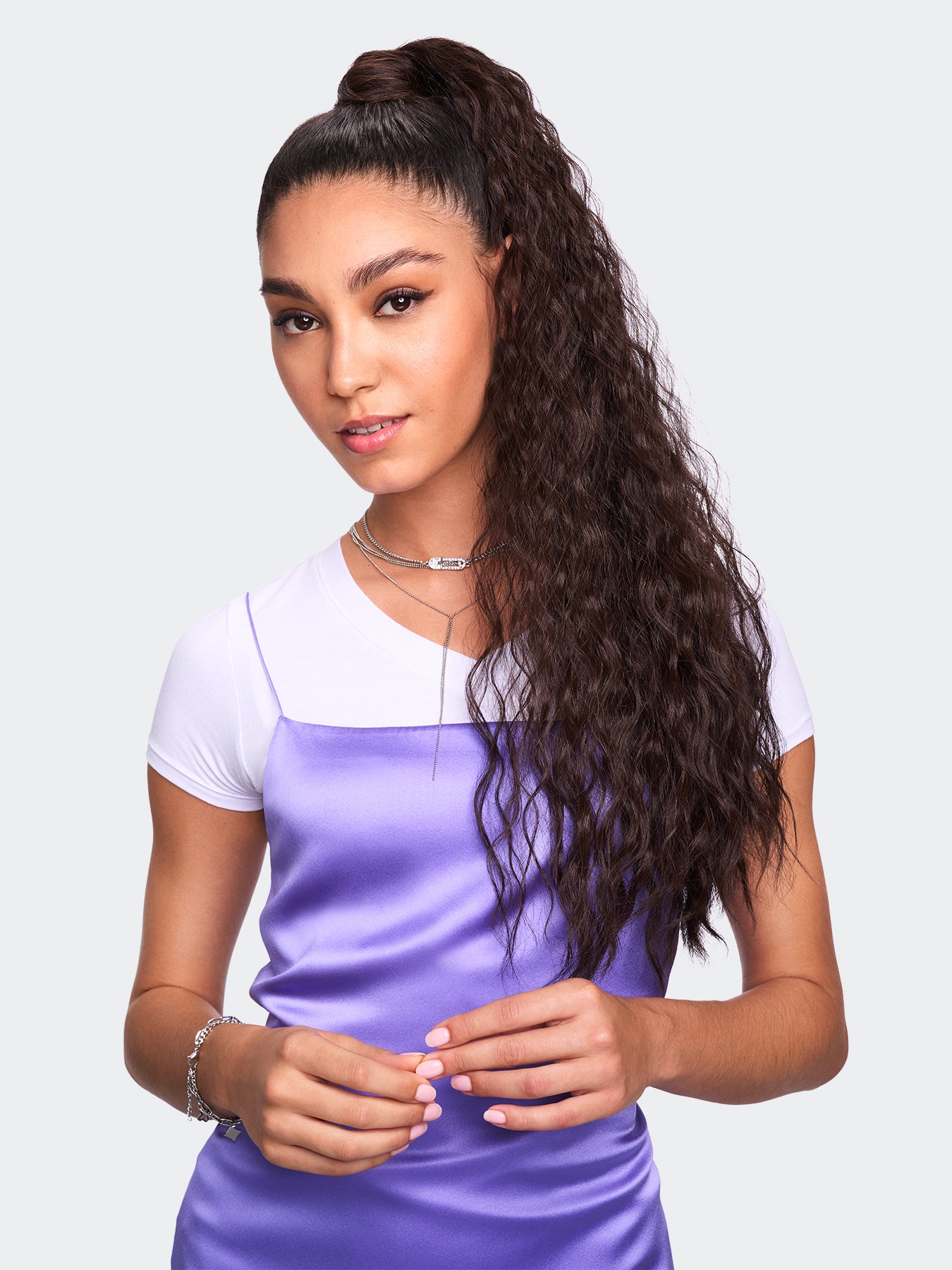 Pony No. 5 - 26" Extra Long with Spiral Waves Ponytail Clip-In Hair Extension