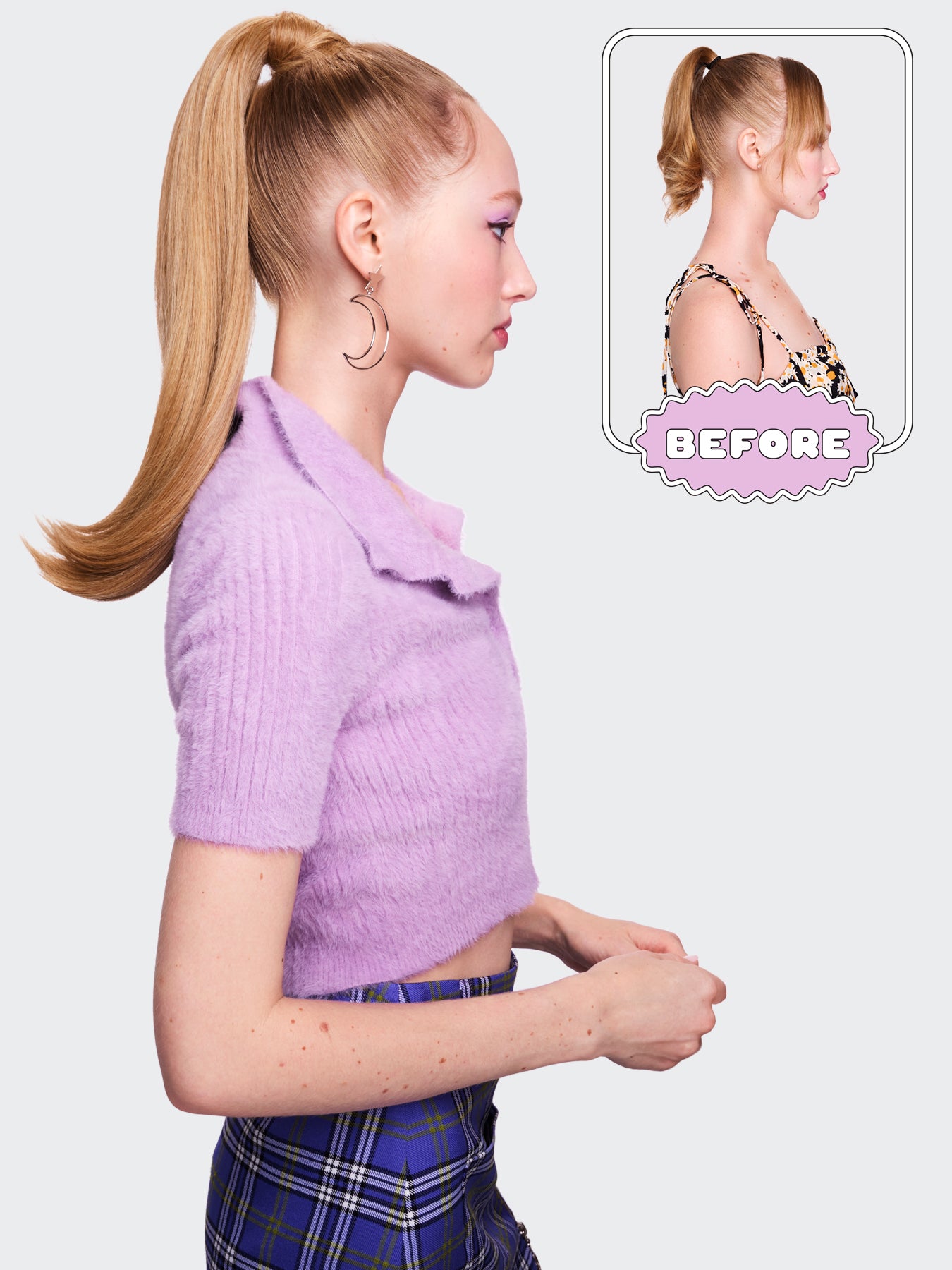 Pony No. 3 - 17" Swoop Ponytail Clip in Hair Extensions